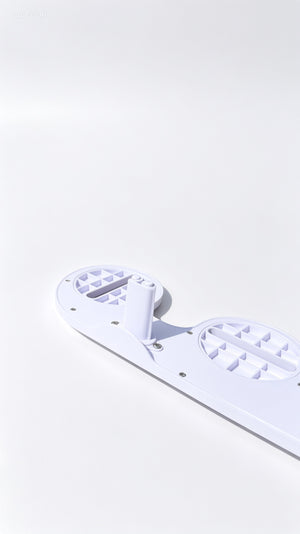 The rear side of a bidet